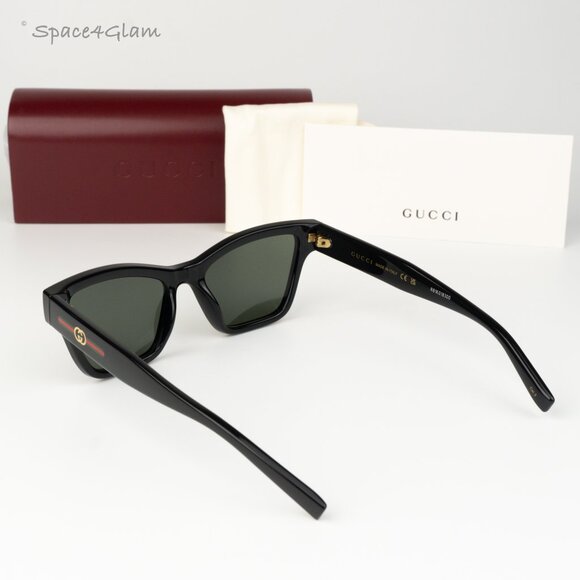 Gucci Women Sunglasses Black Grey Cat Eye GG1982S 001 NEW AUTHENTIC main image 5